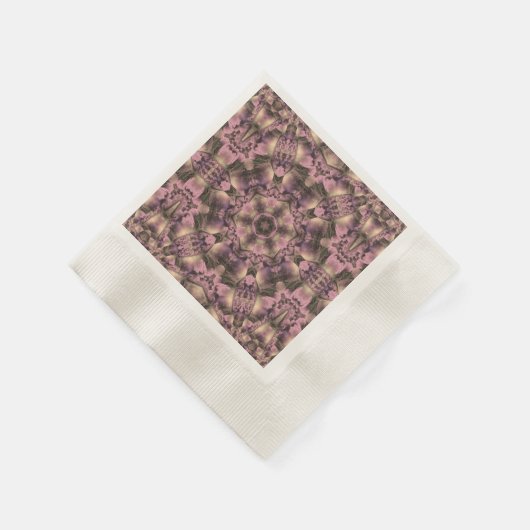 Viktorianisch rosa Antike Serviette (Ecke)