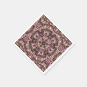 Viktorianisch rosa Antike Serviette (Ecke)