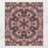 Viktorianisch rosa Antike Weinetikett (Einzelnes Label)