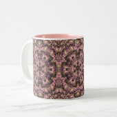 Viktorianisch rosa Antike Zweifarbige Tasse (Vorderseite Links)