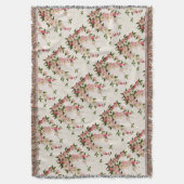 Viktorianisch rosa Blütenmandelblanke Decke (Vorderseite Vertikal)