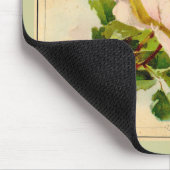 Viktorianisch rosa Rose Mousepad (Ecke)