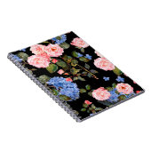 Viktorianisch rosa Rosenbukett. Notizblock (Rechte Seite)