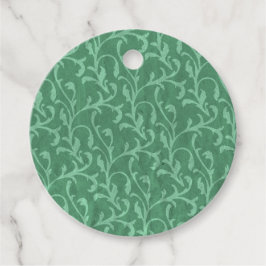 Viktorianisch Sage Green Paisley Like Design Geschenkanhänger