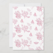 Viktorianisch | Schmetterlinge Brautparty Einladung (Rückseite)