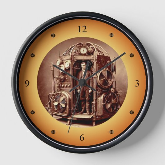 Viktorianisch Scientist ~ Steampunk Time Machine V Uhr (Vorderseite)