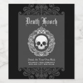 Viktorianisch Skull Cameo Weinetikett (Einzelnes Label)