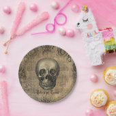 Viktorianisch Skull Grunge halloween  Pappteller (Party)