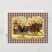 Viktorianisch Sleigh Ride Weihnachten (Vorne/Hinten)