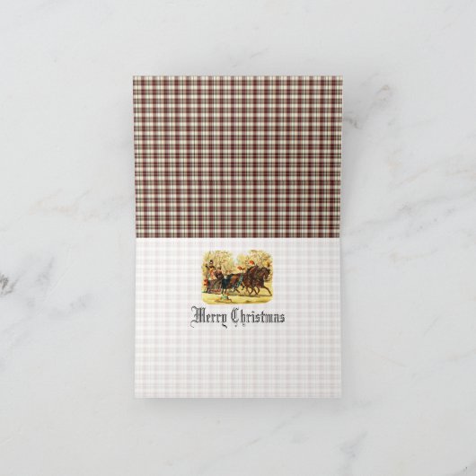 Viktorianisch Sleigh Ride Weihnachten (Innenseite)