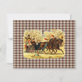 Viktorianisch Sleigh Ride Weihnachten (Vorderseite)