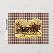 Viktorianisch Sleigh Ride Weihnachten (Vorne/Hinten)