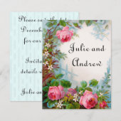 Viktorianisch Speichern der Datumskarten Save The Date (Vorne/Hinten)