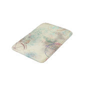 Viktorianisch Steampunk | Aquarellgrunge Pastell Badematte (Schrägansicht)