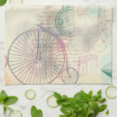 Viktorianisch Steampunk | Aquarellgrunge Pastell Geschirrtuch (Gefaltet)