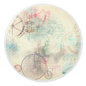 Viktorianisch Steampunk | Aquarellgrunge Pastell Keramikknauf (Vorderseite)