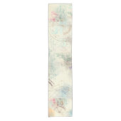 Viktorianisch Steampunk | Aquarellgrunge Pastell Kurzer Tischläufer (Vorderseite)