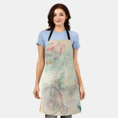 Viktorianisch Steampunk | Aquarellgrunge Pastell Schürze (Getragen)