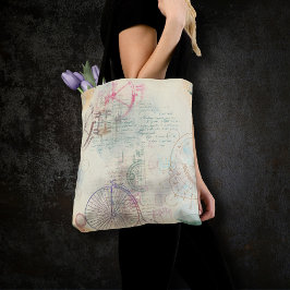 Viktorianisch Steampunk | Aquarellgrunge Pastell Tasche