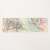 Viktorianisch Steampunk | Aquarellgrunge Pastell Yogamatte (Rückseite (Horizontal))