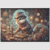 Viktorianisch Steampunk Chipmunk Inventar Decoupag Seidenpapier (Vorderseite)