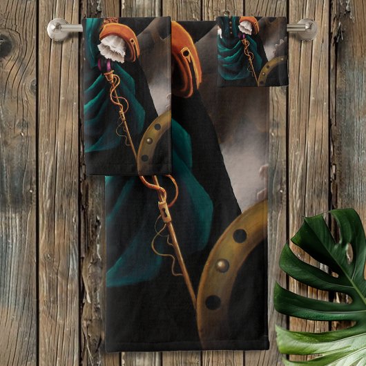 Viktorianisch Steampunk Couple Badhandtuch Set