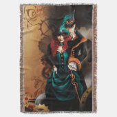 Viktorianisch Steampunk Couple Decke (Vorderseite Vertikal)
