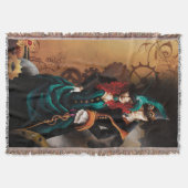 Viktorianisch Steampunk Couple Decke (Vorderseite)