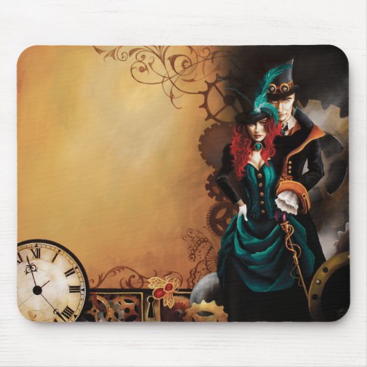 Viktorianisch Steampunk Couple Mousepad (Vorne)