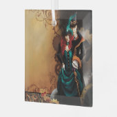 Viktorianisch Steampunk Couple Ornament Aus Glas (Vorderseite links)