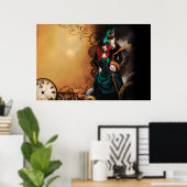 Viktorianisch Steampunk Couple Poster (Heimbüro)