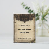 Viktorianisch Steampunk Danke Postkarten (Stehend Vorderseite)