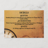 Viktorianisch Steampunk Elegance Wedding Begleitkarte (Vorderseite)