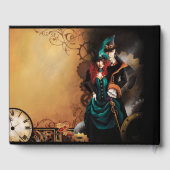 Viktorianisch Steampunk Elegance Wedding Gästebuch (Rückseite)