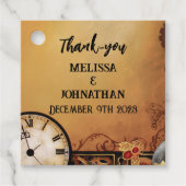 Viktorianisch Steampunk Elegance Wedding Geschenkanhänger (Vorderseite)