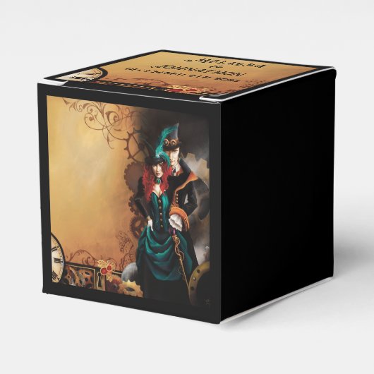 Viktorianisch Steampunk Elegance Wedding Geschenkschachtel (Vorderseite)