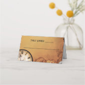 Viktorianisch Steampunk Elegance Wedding Platzkarte (Vorderseite)