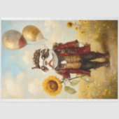 Viktorianisch Steampunk French Bulldog AS8 Decoupa Seidenpapier (Vorderseite)