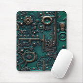 Viktorianisch Steampunk Gear Emerald Green Mousepad (Mit Mouse)