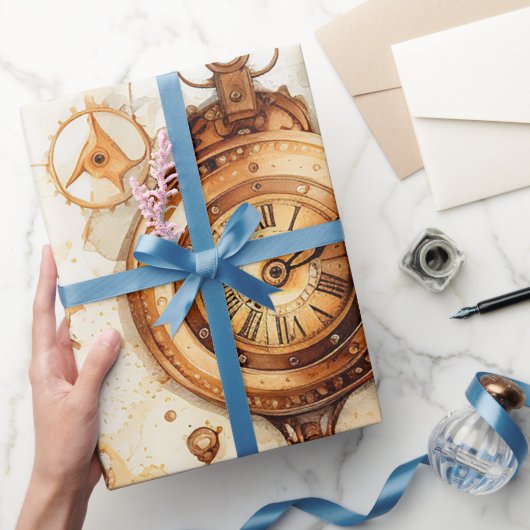 Viktorianisch Steampunk Geschenkpapier (Schenken)