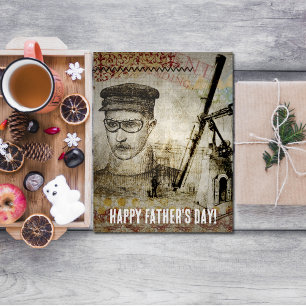 Viktorianisch Steampunk Inventor Scientist Telesco Karte