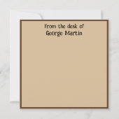 Viktorianisch Steampunk Inventor Scientist Telesco Karte (Rückseite)