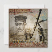 Viktorianisch Steampunk Inventor Scientist Telesco Karte (Vorderseite)