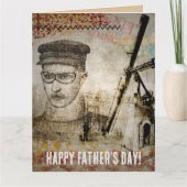 Viktorianisch Steampunk Inventor Scientist Telesco Karte (Vorderseite)