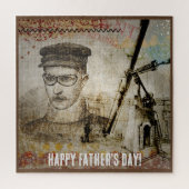 Viktorianisch Steampunk Inventor Scientist Telesco Puzzle (Vertikal)