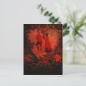 VIKTORIANISCH STEAMPUNK LIEBE COUPLE POSTKARTE (Stehend Vorderseite)