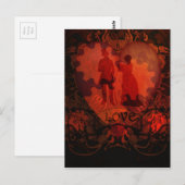 VIKTORIANISCH STEAMPUNK LIEBE COUPLE POSTKARTE (Vorne/Hinten)