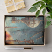 Viktorianisch Steampunk Red Panda Dreams Decoupage Seidenpapier (Geschenk)