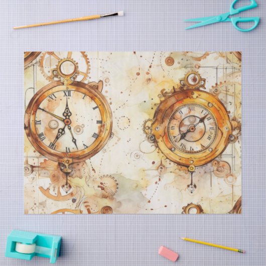 Viktorianisch Steampunk Seidenpapier (Basteln)