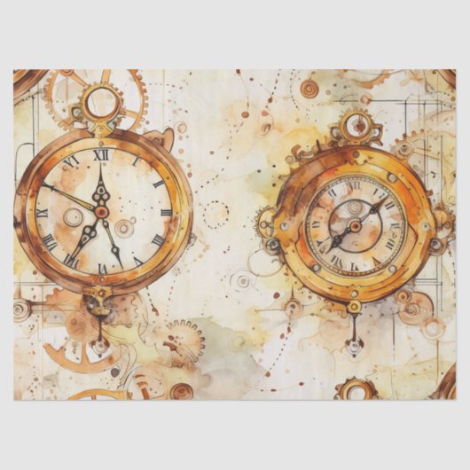 Viktorianisch Steampunk Seidenpapier (Vorderseite)